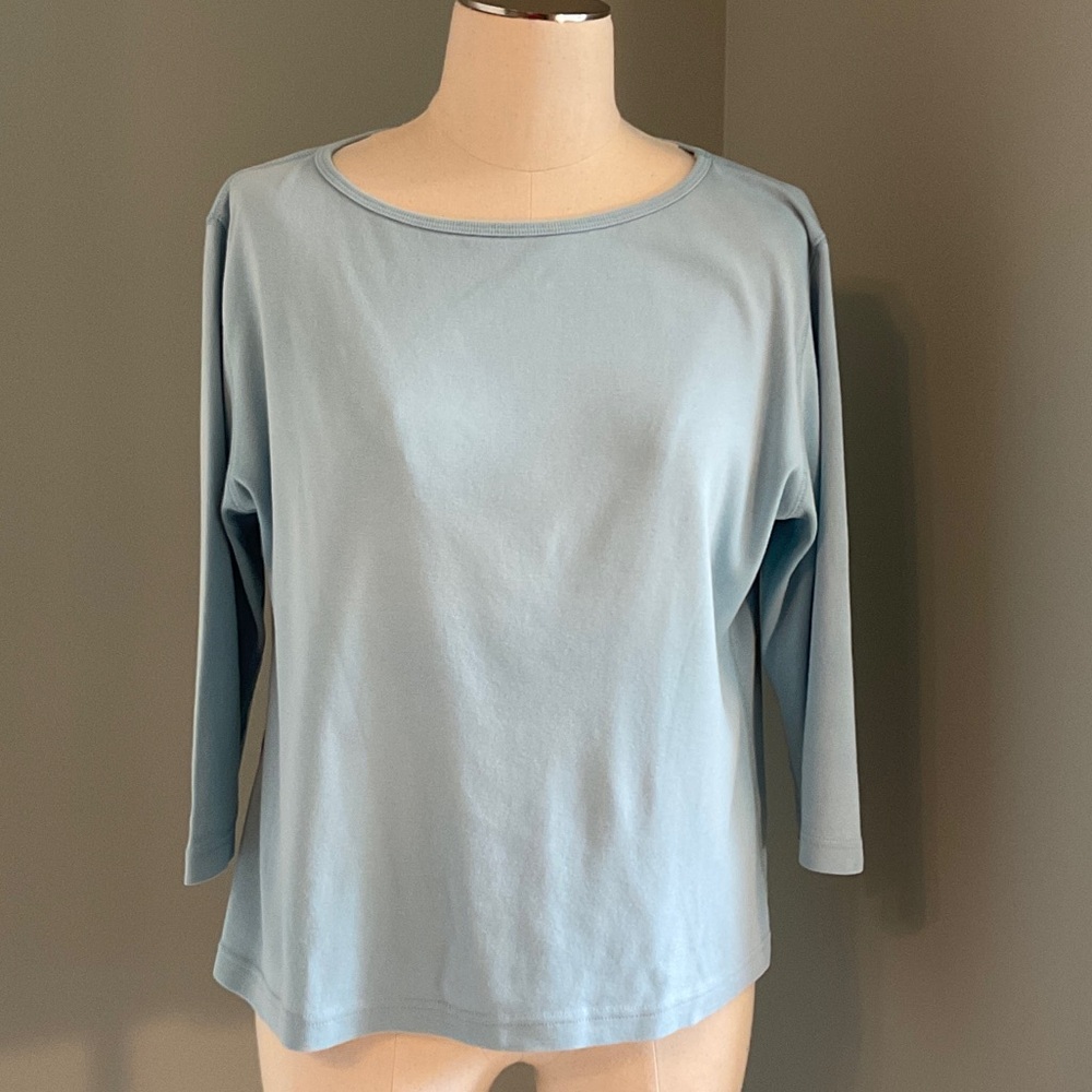 Sky Blue Long Sleeve Women's Top